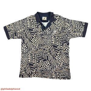 Vintage 1990's Cutter & Buck floral Polo shirt mens Medium